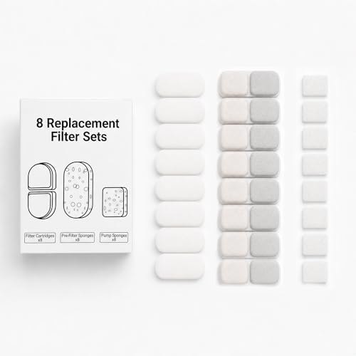 4L Cat Water Fountain Filters, 8-Pack Replacement Filters for YSJ402 by Unknown