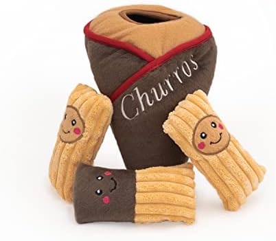 ZippyPaws Burrow Interactive Dog & Puppy Toys for Boredom - Churro Cone - Image 2