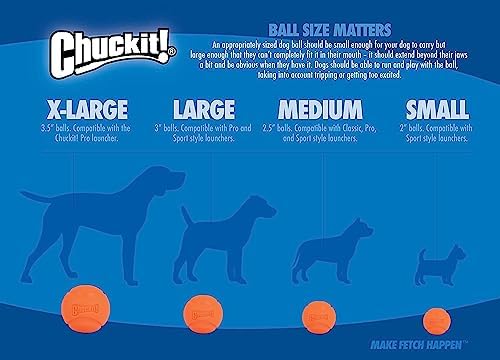 Chuckit! Medium Fetch Ball 2.5", 2 Pack (Colors Vary) - Image 7