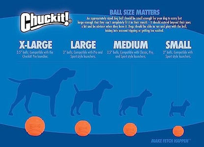 Chuckit! Medium Fetch Ball 2.5", 2 Pack (Colors Vary) - Image 7
