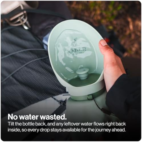 SÄKER Portable Dog Water Bottle, Collapsible Water Bottle for Dogs Perfect for Walking, Hiking and Outdoors | Works as a Portable Water Bowl | Designed in Montreal - 550ml - Image 4