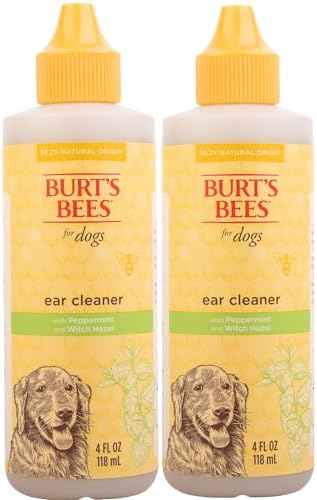 Burt's Bees for Pets Dog Ear Cleaner, Peppermint & Witch Hazel, 4 Oz, 2-Pk by BurtsBeesforPets