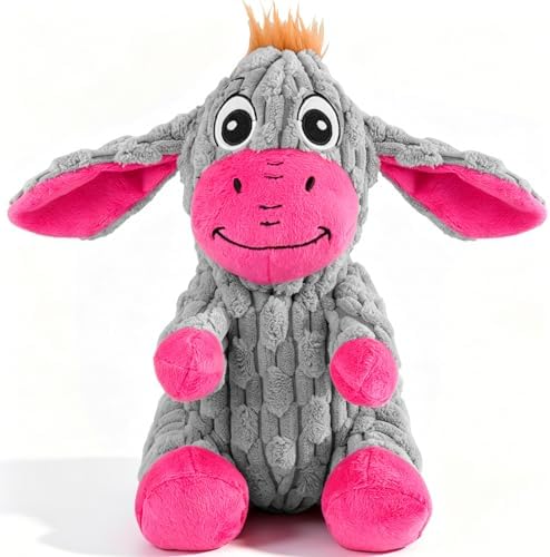 Squeaky Plush Dog Toy with Crinkle Ears for Small and Medium Dogs by Unknown
