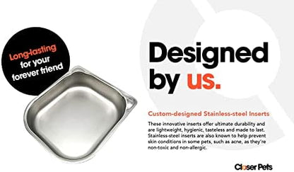 Cat Mate Stainless Steel Bowl Inserts for C100 & C200 Automatic Pet Feeders (Pack of 2) - Image 6
