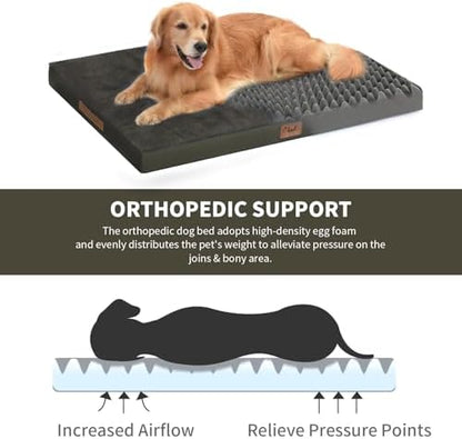 Large Waterproof Orthopedic Dog Bed with Egg Crate Foam - Image 4