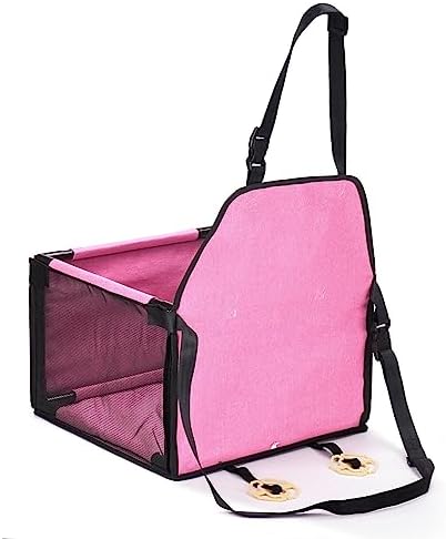 GENORTH Dog Car Seats for Small and Medium Dogs,Portable Puppy/Pet Car Booster Seat with Clip-On Leash and Mesh Window for Pet Up to 20 lbs - Image 2