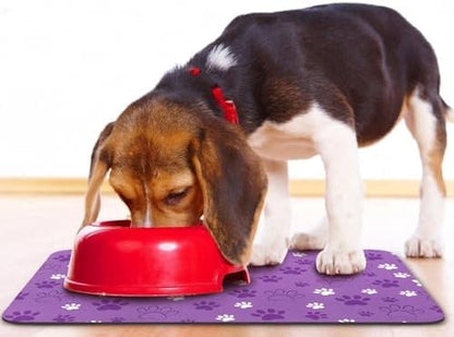 Dog Food Mat, Absorbent Water Bowl Mats Cat Pet Feeding Placemats 20 * 12 inch - Image 6