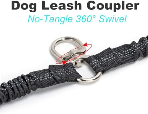 20"Double Dog Leash Coupler Leash Splitter for 2 Medium Large Dog - Image 2