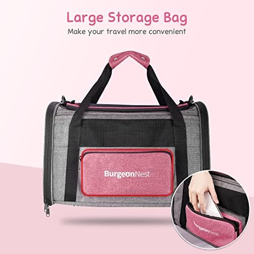 BurgeonNest Soft Cat Carrier for Cats up to 20 Lbs, Top Load Pet Carry Bag - Image 6