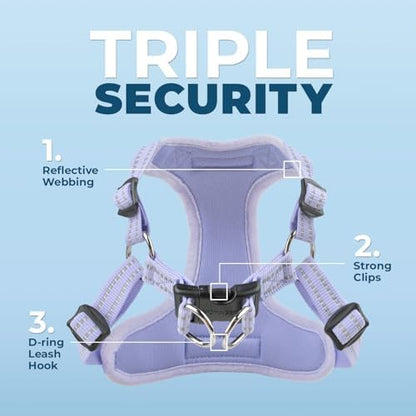 Voyager Step-in Flex Adjustable Dog Harness - Lavender, Large - Image 5
