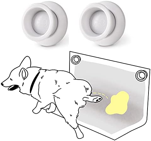 MYMOON HOME Pee PAD Holder (Pack of 2) – Works with Any Type of Wee Wee Pads for Easy cleanup of Marking and Leg Lifting Dogs. (White) by MYMOON+HOME
