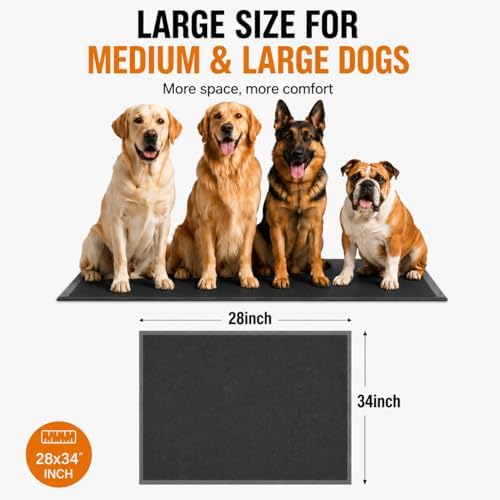 Upgrade Leak-Proof Pet Training and Puppy Pads, Jumbo Pee Pads for Dogs with Thicken Polymer Heavy Absorbency, Quick Dry Disposable Pee Pads for Cats Dogs (45, Charcoal) - Image 5