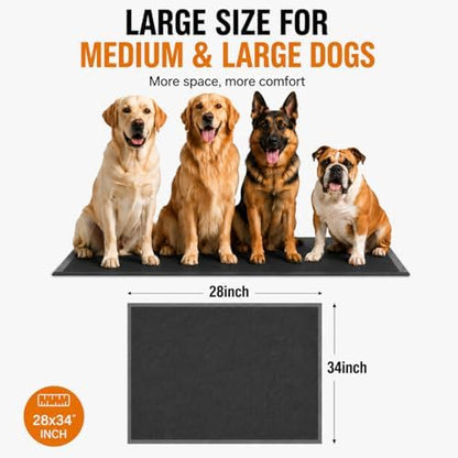 Charcoal Puppy Pads, Activated Carbon Odor-Control XL 28"x34" Leak-Proof Pet Training Pee Pads, Disposable Potty Pads for Dogs Cats, Rabbits, 30 Counts - Image 5