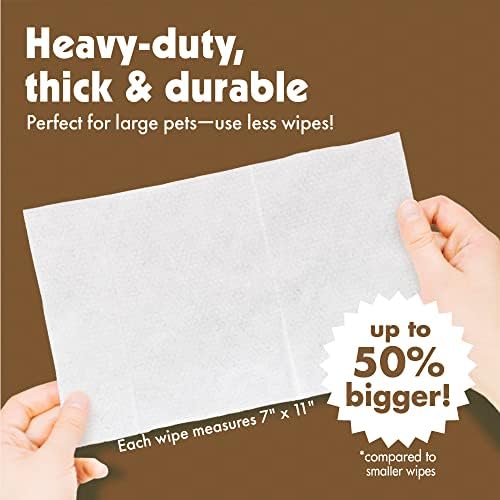 Petkin Large Oatmeal Pet Wipes for Dogs and Cats, 400 Count, Soothes Itchy Skin and Cleans Ears, Face, Butt, Body and Eye Area - Image 6