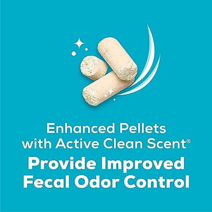 (2 Pack) Cat Breeze Enhanced Active Clean Scent Cat Litter Pellets, Refill 7 lb with Aurora Pet Wipes - Image 2