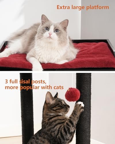 FourFurPets Modern Cat Tree for Large Cats, Full Sisal Cat Scratching Post - Image 6