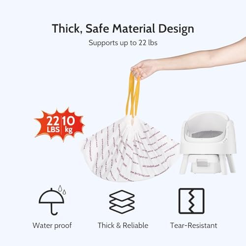 60 Count Heavy Duty Litter Box Liners for Autoscooper 11 Automatic Cat Litter Box, Disposable Trash Bags for Self Cleaning Cat Litter Box - Image 2