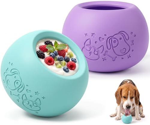 Slow Feeder Dog Lick Bowl, Freeze Dog Enrichment Toys, Lick Toy for Dogs by PETSTA