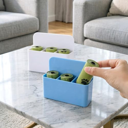 2 PCS Magnetic Dog Poop Bag Dispenser, Dog Poop Bags Holder, Wall Mount Pet Waste Bag Storage Container Comes with 90 Scented Waste Bags Indoor Outdoor Use for Dog Poop and Cat Litter Bags - Image 7