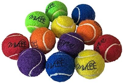 Midlee Mini 1.5" Dog Tennis Balls with Squeaker, Set of 12 by MidleeDesigns