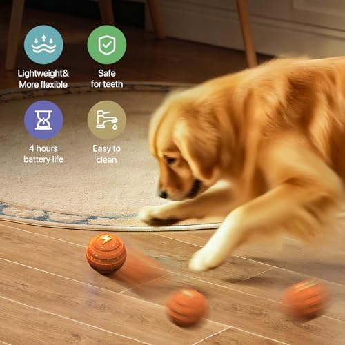 Interactive Dog Toys Automatic Bouncing Dog Ball for Small & Large Dogs - Image 2