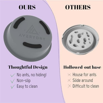 AVERYDAY Slow Feeder Dog Bowls for Large Breed, 2.5 Cups Deep Food Puzzle Bowl with Spinning Slow Feeder Insert, Non-Slip Bottom, Fits for Raised Stand, Hard Maze Design for Medium and Large Dogs - Image 6