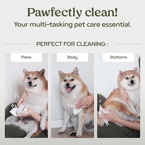 PAWFUME Dog Wipes, Unscented Pet Wipes, 2 Pack - Image 3