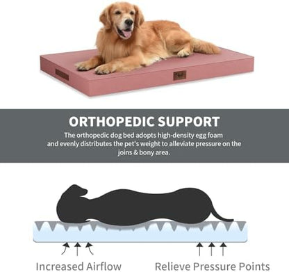 Large Waterproof Orthopedic Dog Bed with Egg Crate Foam - Image 3