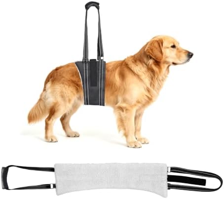 Dog Lift Harness for Large Dogs, Curved Rear Edge for Your Dog’s Comfort, Adjustable Hind Leg Support Sling for Walking and Stair Assistance, Size L by Yuibthr