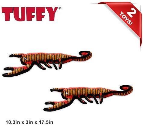 TUFFY - World's Tuffest Soft Dog Toy - Desert - Multiple Layers. Made Durable, Strong & Tough. Interactive Play (Tug, Toss & Fetch). Machine Washable & Floats (Scorpion, Large 2 Pack)