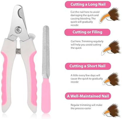 Pet Grooming Glove Set for Dogs & Cats – Premium Pet Hair Removal Glove with Free Nail Clippers & Nail File - Image 4