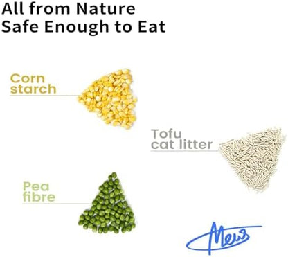 Tofu Cat Litter 45 Lbs, Dr. PawPaw Clumping Cat Litter, Honeysuckle Scent, Dust-Free Keep Kitty Tidy, Superior Odor Control Keep Step Fresh - Image 4