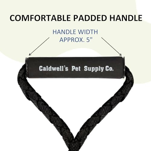 Caldwell's Pet Supply Co. Dual Dog Leash, Double Dog Leash for Two Dogs, Tangle Free, Heavy Duty Double Ended Tandem Leashes with Padded Handle with Tangle-free Swivel, for Small, Medium or Large Dogs - Image 4