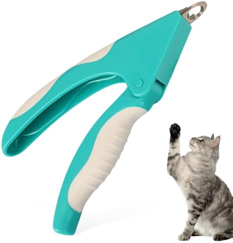 Teal Cat Nail Clipper with Guard Pet Nail Trimmers for Dogs&Cats by Histotree