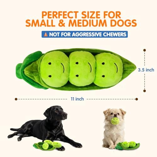 Hide and Seek Dog Toys Squeaky Pea Balls for Small Medium Dogs - Image 5