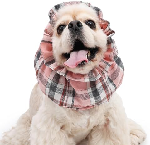 Dog Snood for Long-Eared Dogs, Feeding Ear Cover, Soft Stretch Wrap，Pink by Unknown