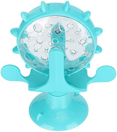 plplaaoo ABS Pet Cat Food Leakage Rotation for Windmill Educational Interactive Training Toy (Blue) - Image 5