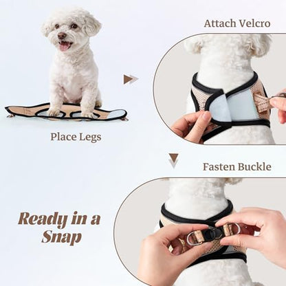 No Pull Dog Puppy Harness and Leash Set Reflective Mesh Vest X-Small - Image 4