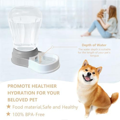 STALTWO 1.6 Gallon Automatic Gravity Dog Water Dispenser, BPA-Free, Grey - Image 6