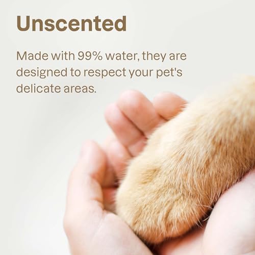 ATTITUDE Pet Wipes for Dogs & Cats, 99% Water, EWG Verified, Gentle & Unscented Cleaning Wipes for Paws, Ears, Face & Body, Deodorizing, Safe for Puppies & Kittens, 72 count - Image 6