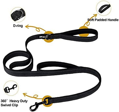 OneTigris No-Pull Dog Leash with Handle for Medium Large Dogs (Black, 4FT) - Image 3