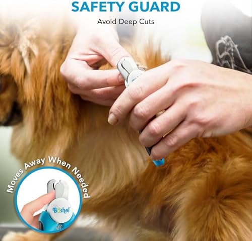 Boshel Dog and Cat Nail Clipper with Safety Guard, Razor-Sharp Toenail Cutter with Nail File, Ideal for Smaller Pets - Image 4