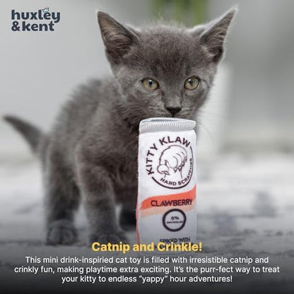 Huxley & Kent Plush Crinkle Catnip Cat Toy, Kitty Klaw Clawberry - Image 6