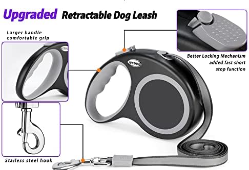Retractable Dog Leash, 26 Feet Dog Leash for Small to Large Dogs up to 110lbs,Heavy Duty Design with Anti-Slip Handle, One-Handed Quick-Lock Braking System. - Image 5