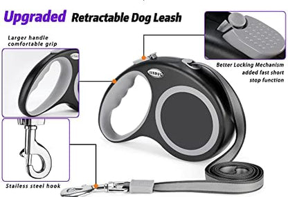 Retractable Dog Leash, 26 Feet Dog Leash for Small to Large Dogs up to 110lbs,Heavy Duty Design with Anti-Slip Handle, One-Handed Quick-Lock Braking System. - Image 5