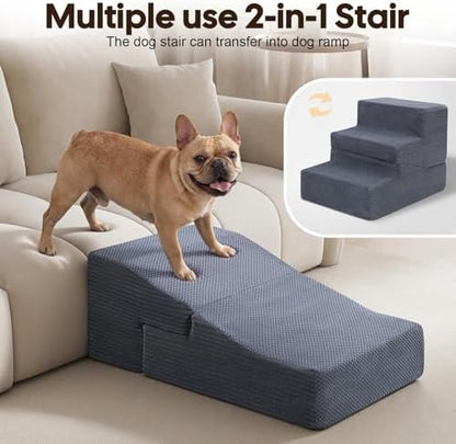 Dog Ramp for Bed Couch, 15.3" H Dog Stairs for Small Dogs - Image 2