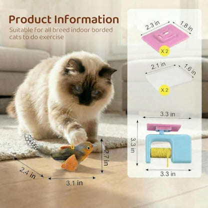Interactive Cat Toys for Indoor Cats, Automatic Hanging Door Toys Blue - Image 6