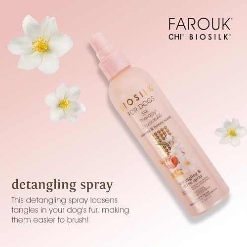 BioSilk Irresistible Detangling and Shine Dog Spray, Jasmine Honey, 8 Fl Oz - Image 2