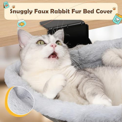 Extra-Sturdy Cat Desk Bed with Heavy-Duty Clamp - Image 3