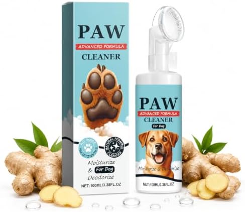 Dog Paw Cleaner Foam with Silicone Brush for Dogs & Cats by MCstars